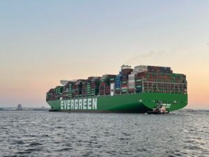 Evergreen Ever Max Becomes Largest Container Ship To Serve Port Of