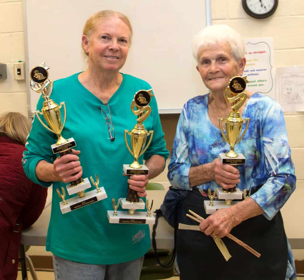   Rhonda Aaron (left) and her mother Nellie Flowers (right) took home prizes  in the specialty and traditional cook-off divisions. Photo: Jill Jasuta  