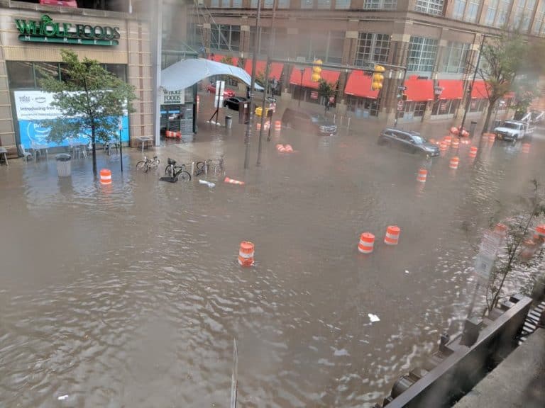 Flash Floods Inundate Baltimore Waterfront, Harbor Takes a Hit