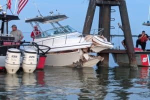Boat Crashes into Middle River Daymarker, Badly Injuring Two People