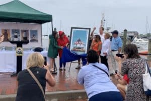 VIDEO: Thomas Pt. Light Stamp Unveiled on National Lighthouse Day