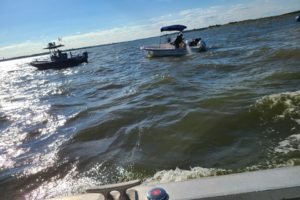 Volunteer Rescue Swimmer Saves Boaters on Rocks at Hart-Miller Island