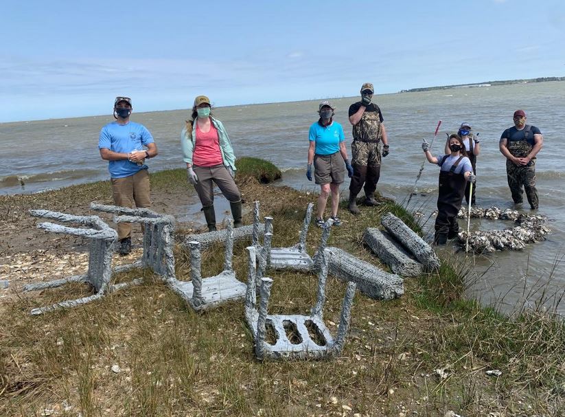 New Reef Structures Tested for Living Shorelines on Nansemond River