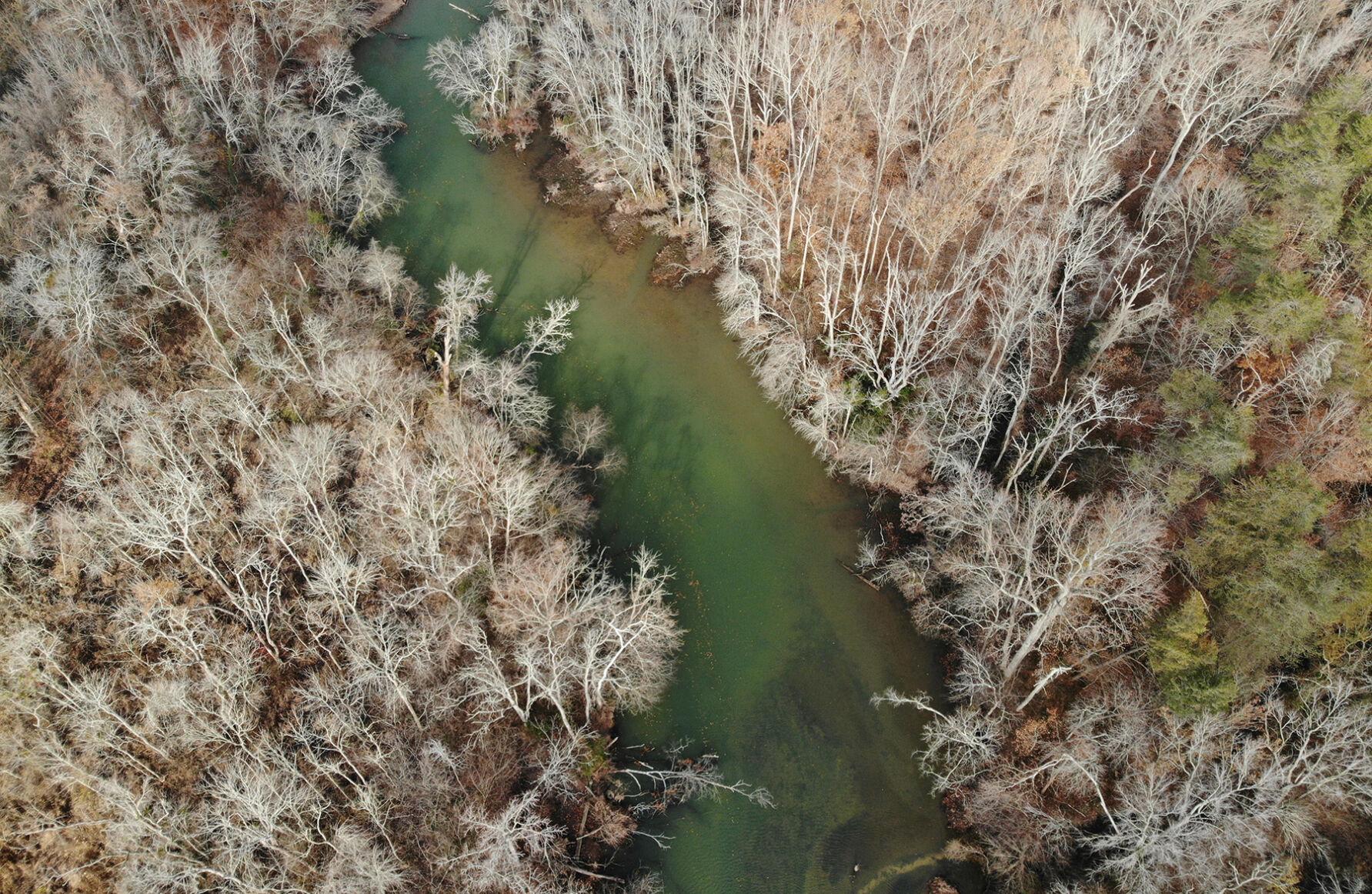 Sand Mine Spill Turns Eastern Shore Creek Bright Green