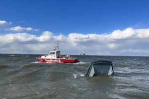 Four Rescued as Fire Boat Sinks off Gibson Island