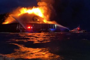 Delaware River Barge Fire Continues to Burn
