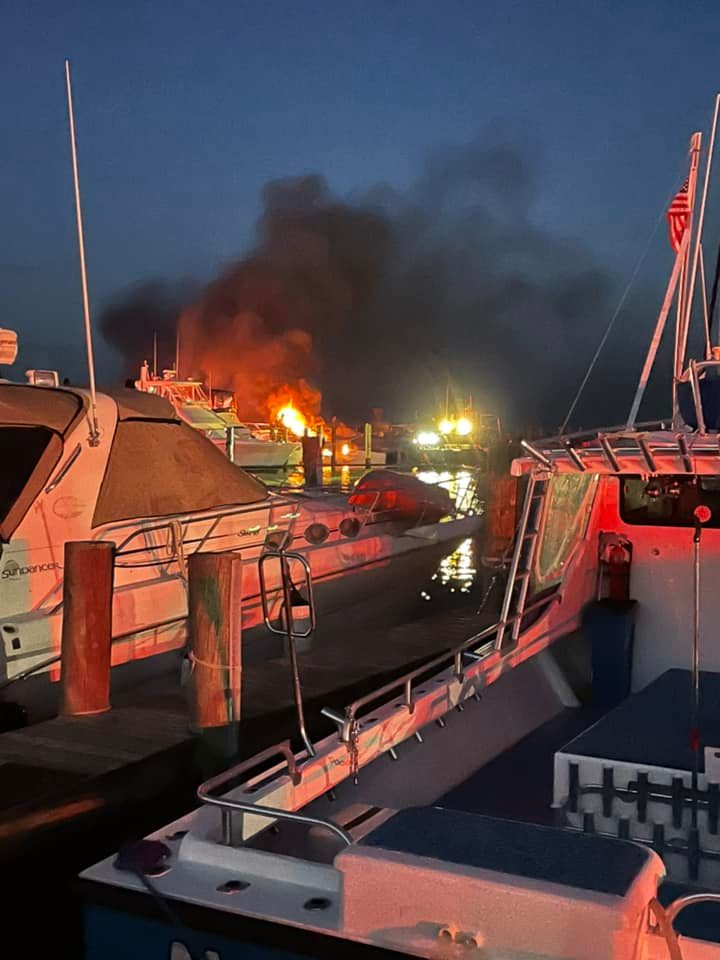 Multiple Boats Catch Fire at Annapolis Marina
