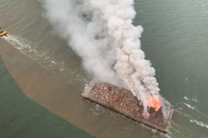 Salvage of Burned Barge Complete in Delaware Bay
