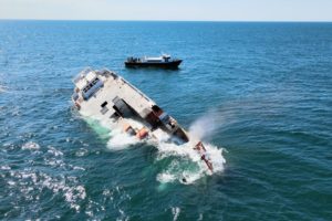 VIDEO: 180-Ft. Floating Casino Sunk in Atlantic for Artificial Reef
