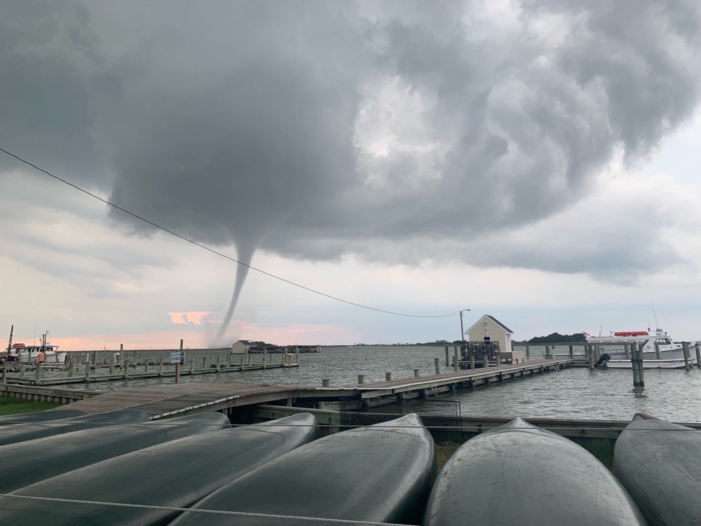 VIDEO: Waterspout-Turned-Tornado Rips Through Smith Island