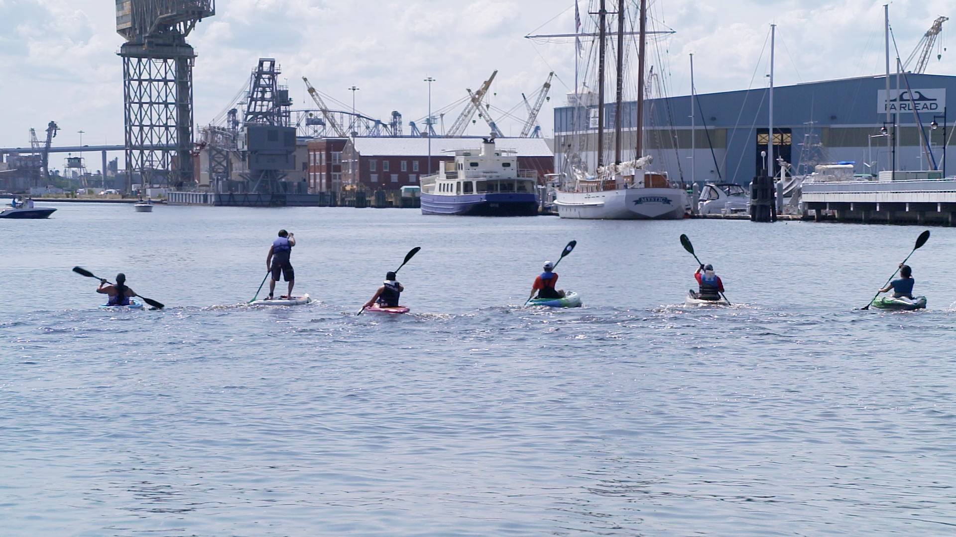 Portsmouth Paddle Battle Sends Racers Between Aircraft Carriers