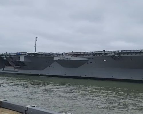 Navy’s New $13 Billion Aircraft Carrier Deploys from Norfolk