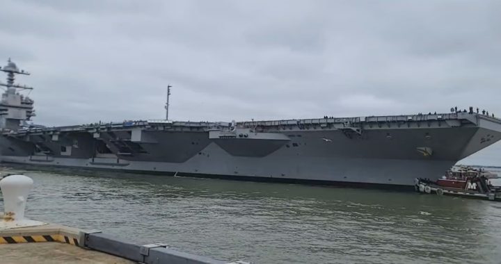 Navy’s New $13 Billion Aircraft Carrier Deploys from Norfolk