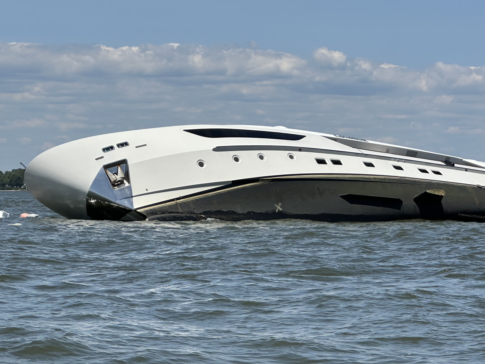 PHOTOS: Five Rescued from Capsized Superyacht in West River ...