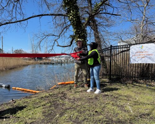 Cambridge Gets First Trash Trap to Track Down Choptank Litter